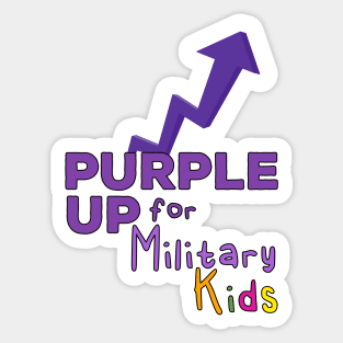 Purple Up for Military Children Sticker